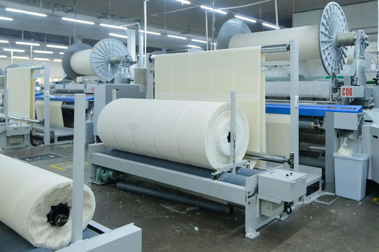 A knitting and finishing machine in a mill