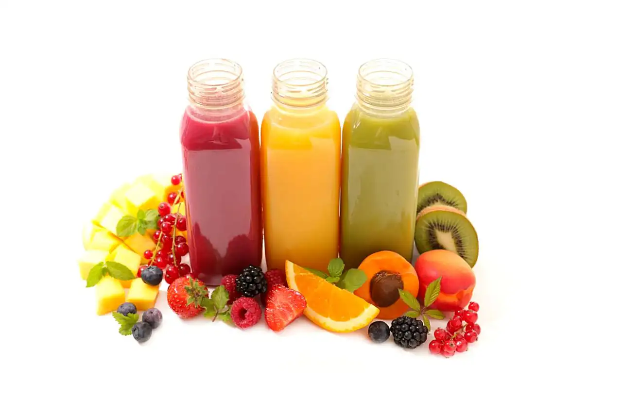 Bottled fruit drinks