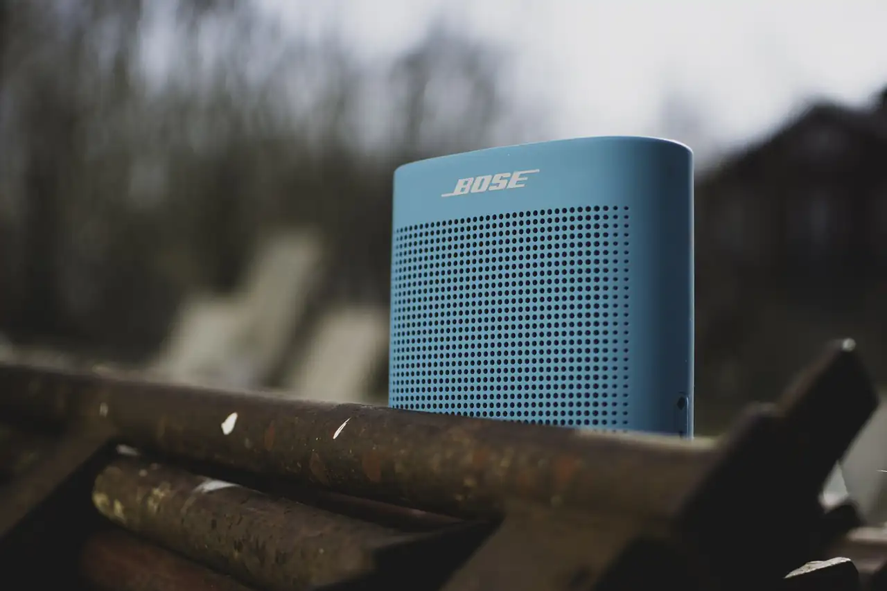 A small portable speaker