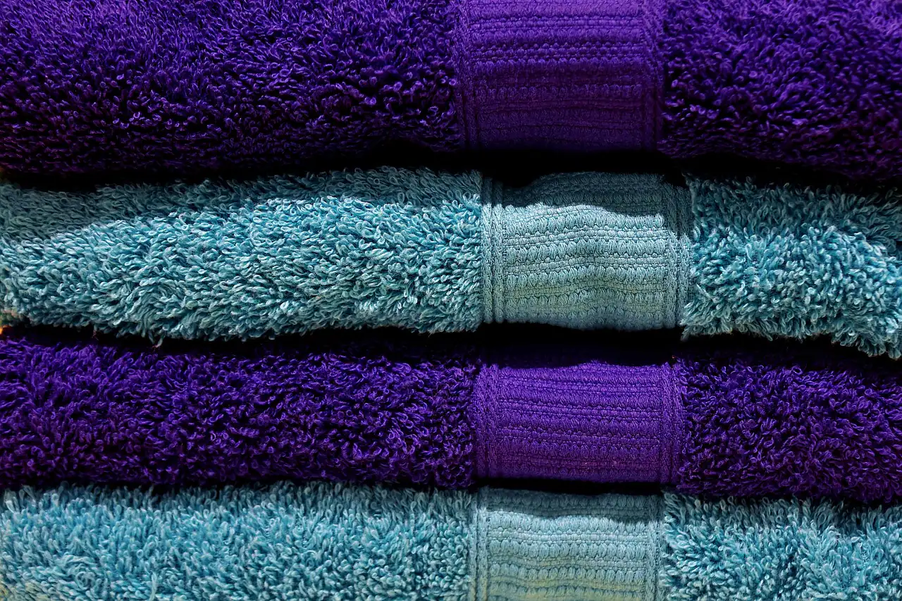 Stacked terry towels