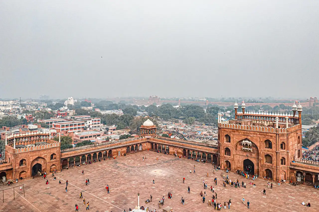 Old Delhi seen from above
