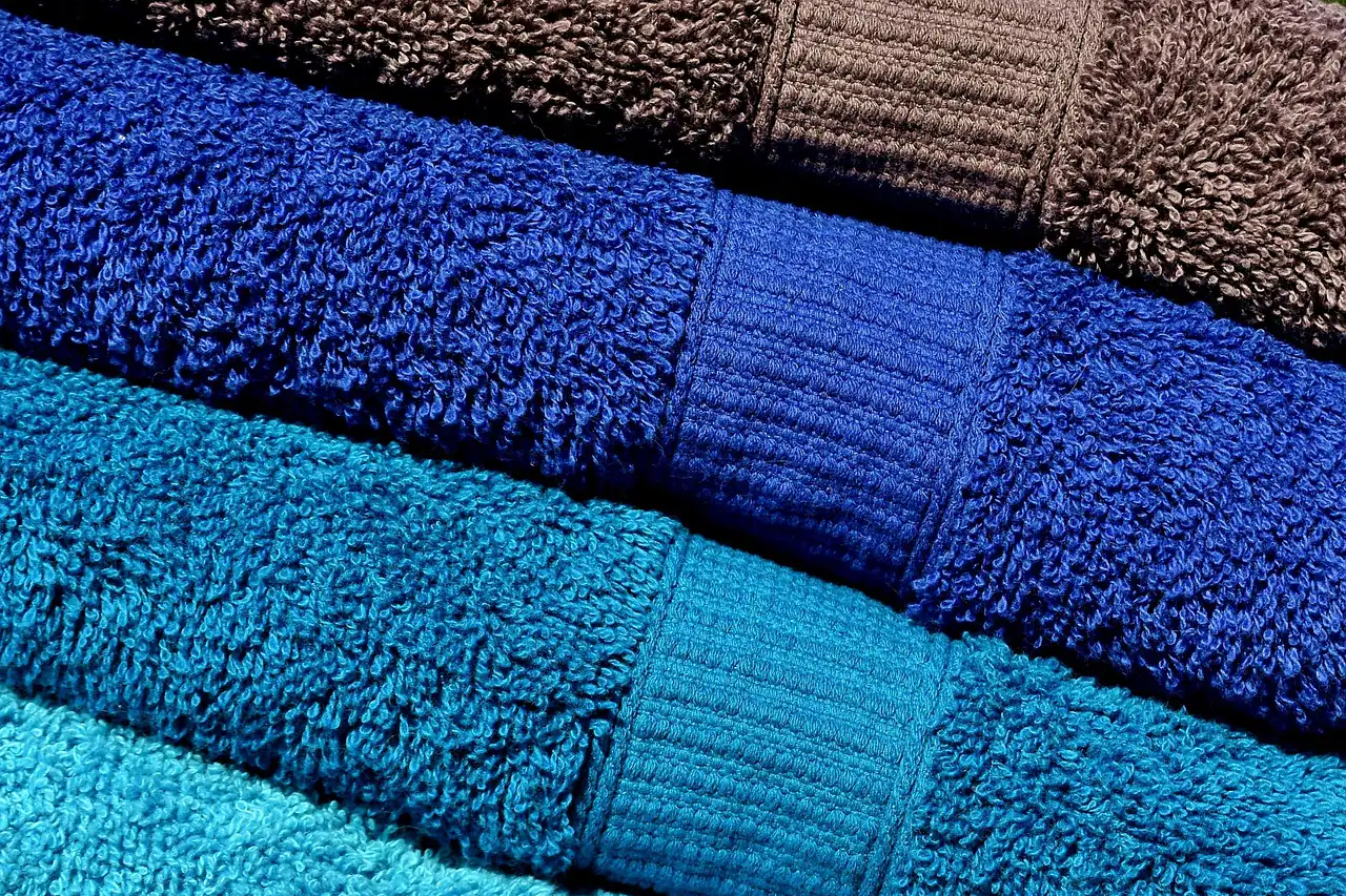 Stacked terry towels