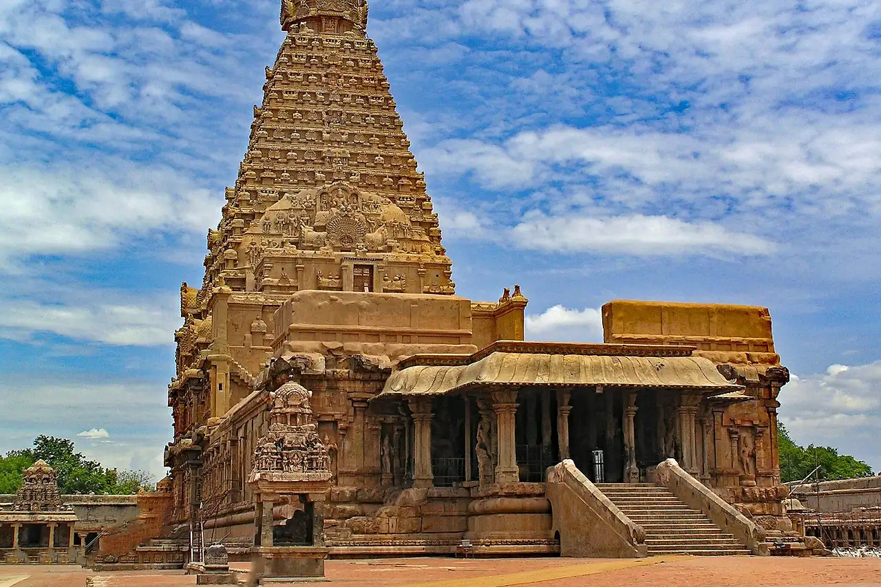 A temple tower in Tamil Nadu