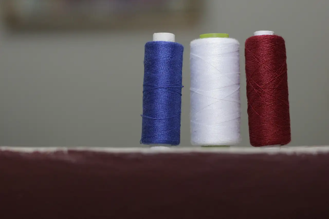 Spools of cotton thread