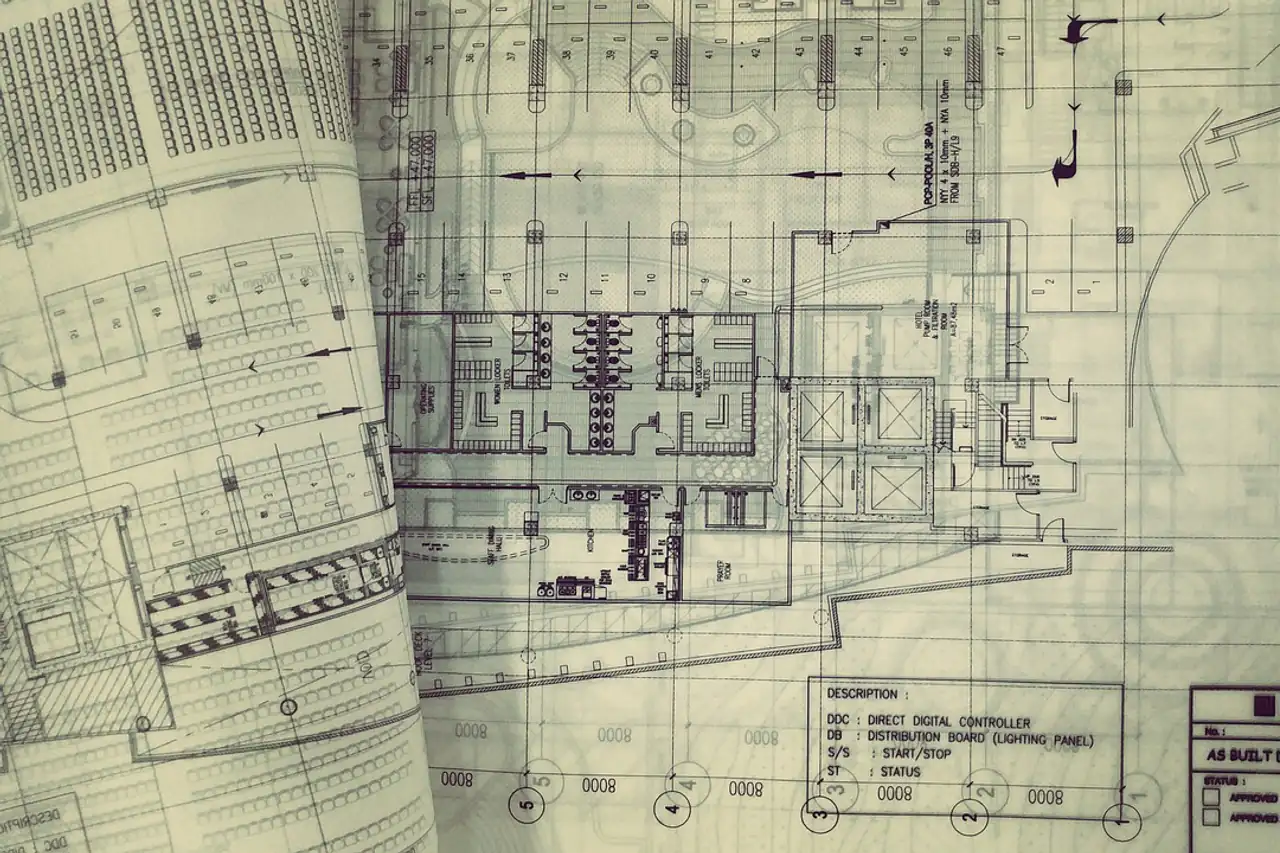 An engineering drawing with dimensions