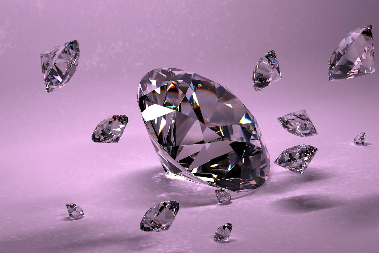 A cut diamond