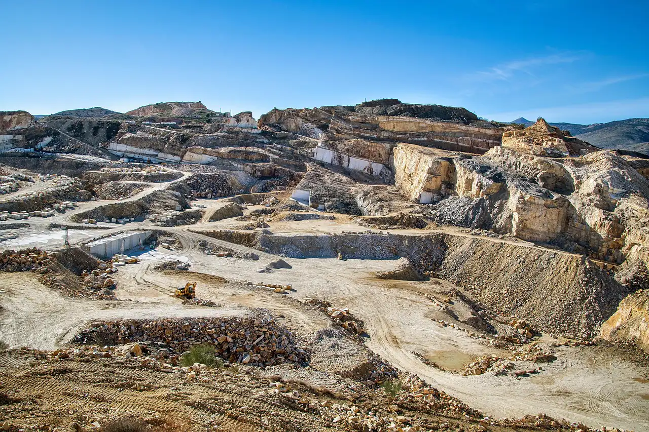 An open stone quarry