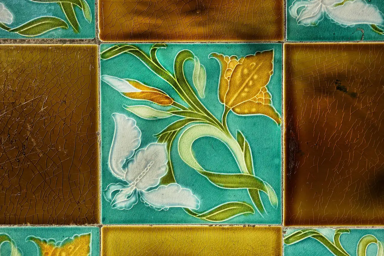 Glazed decorative tiles