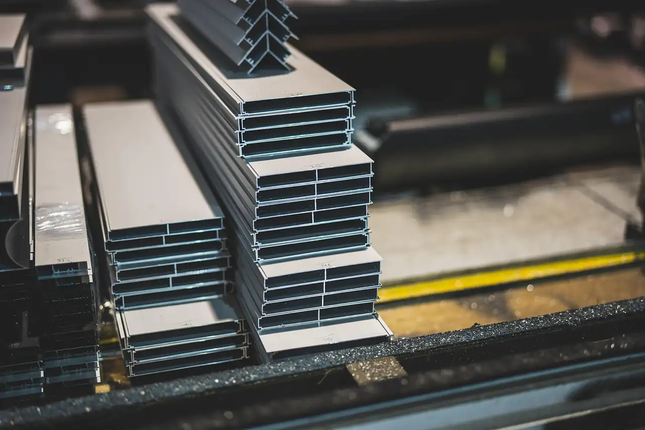 Stacked steel sections